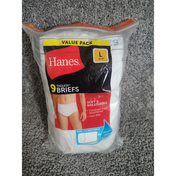 Hanes Other - Hanes Men's ComfortSoft White Tagless Briefs 9 Pack - 22590